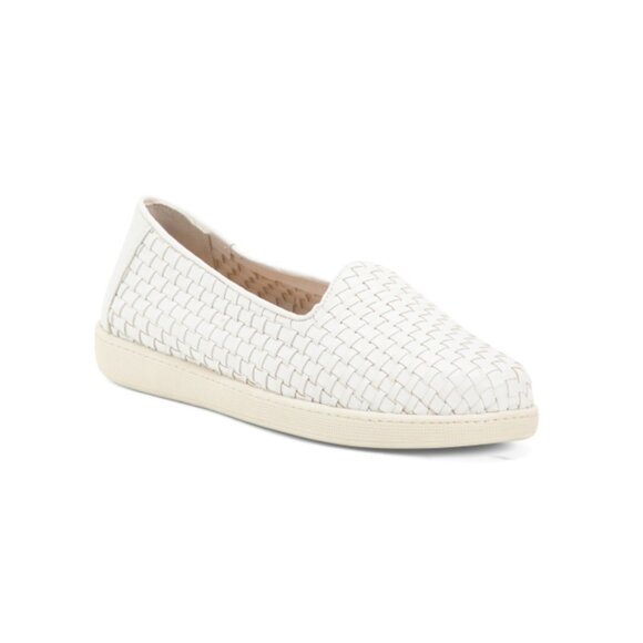 TROTTERS White Leather Adelina Comfort Loafers - Picture 1 of 2